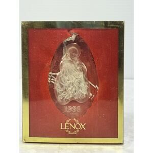 Lenox Nativity 3.5" Glass Christmas Tree Ornament Vintage 1999